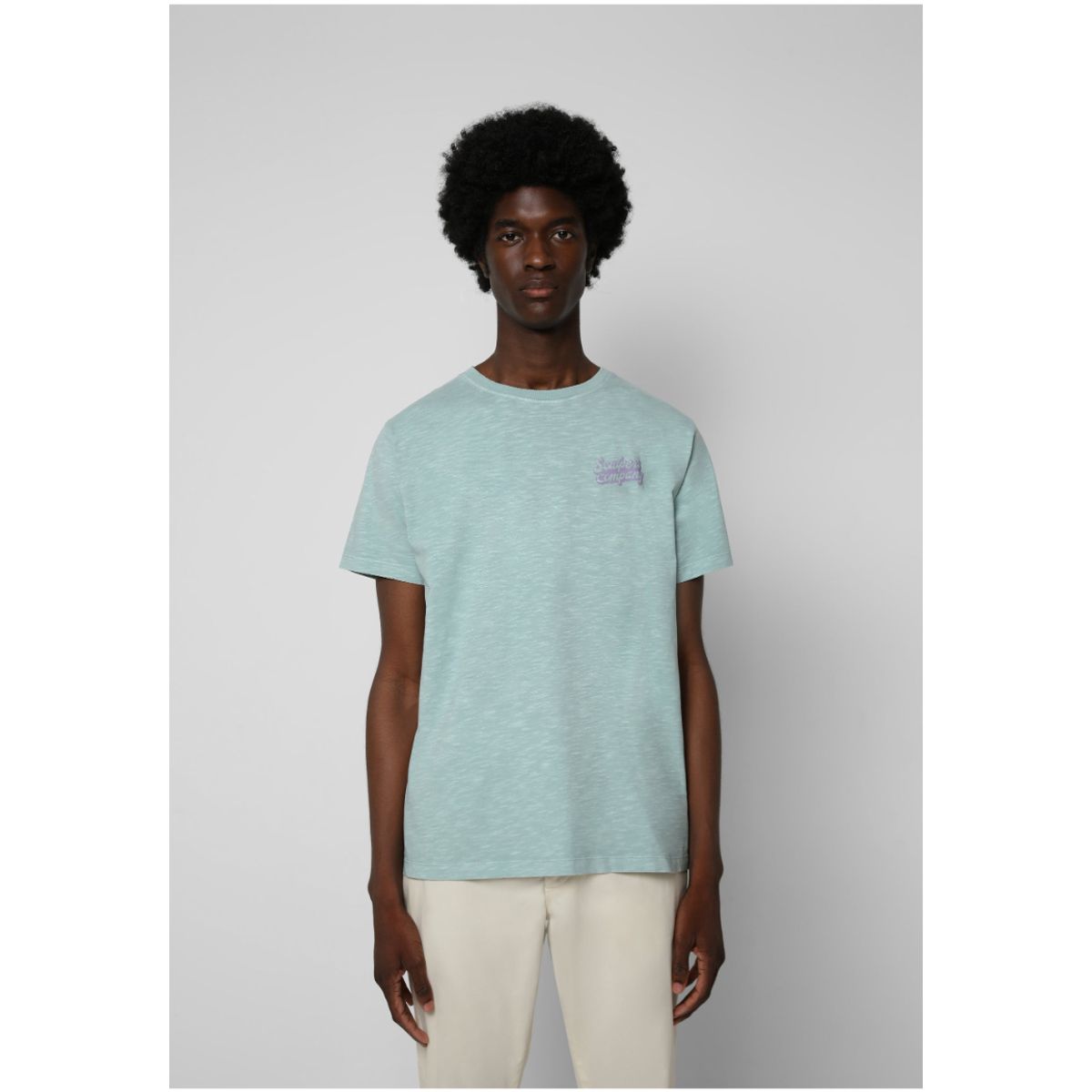 SCALPERS - Polera Flamé Logo Trasero Blue