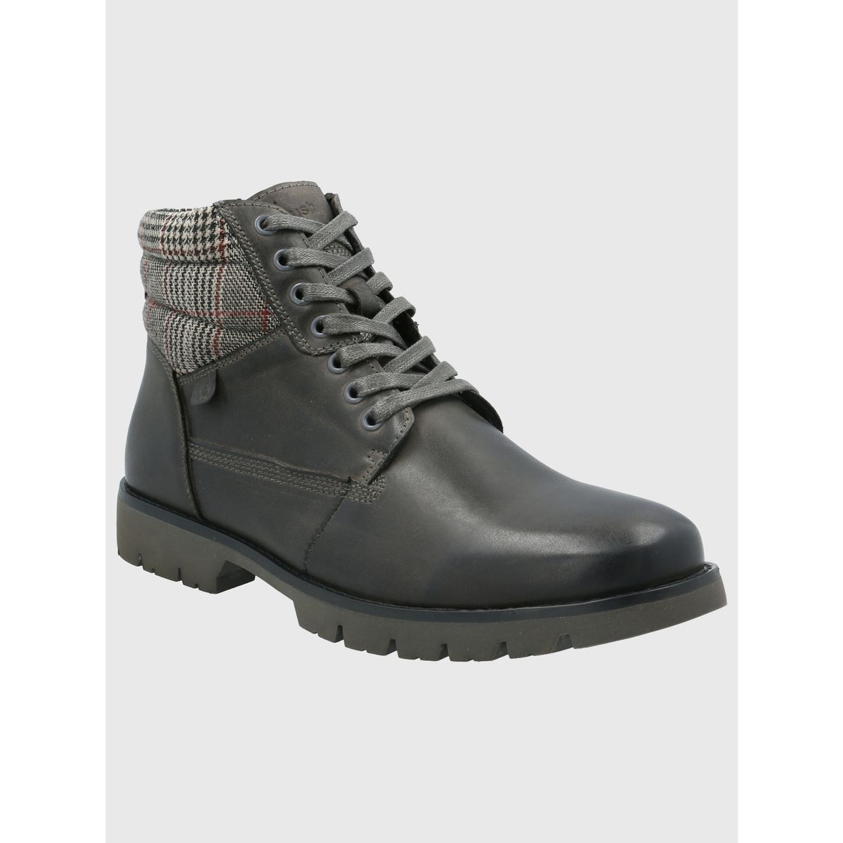 HUSH PUPPIES - Botin Cuero Hombre Rosco Gris HUSH PUPPIES
