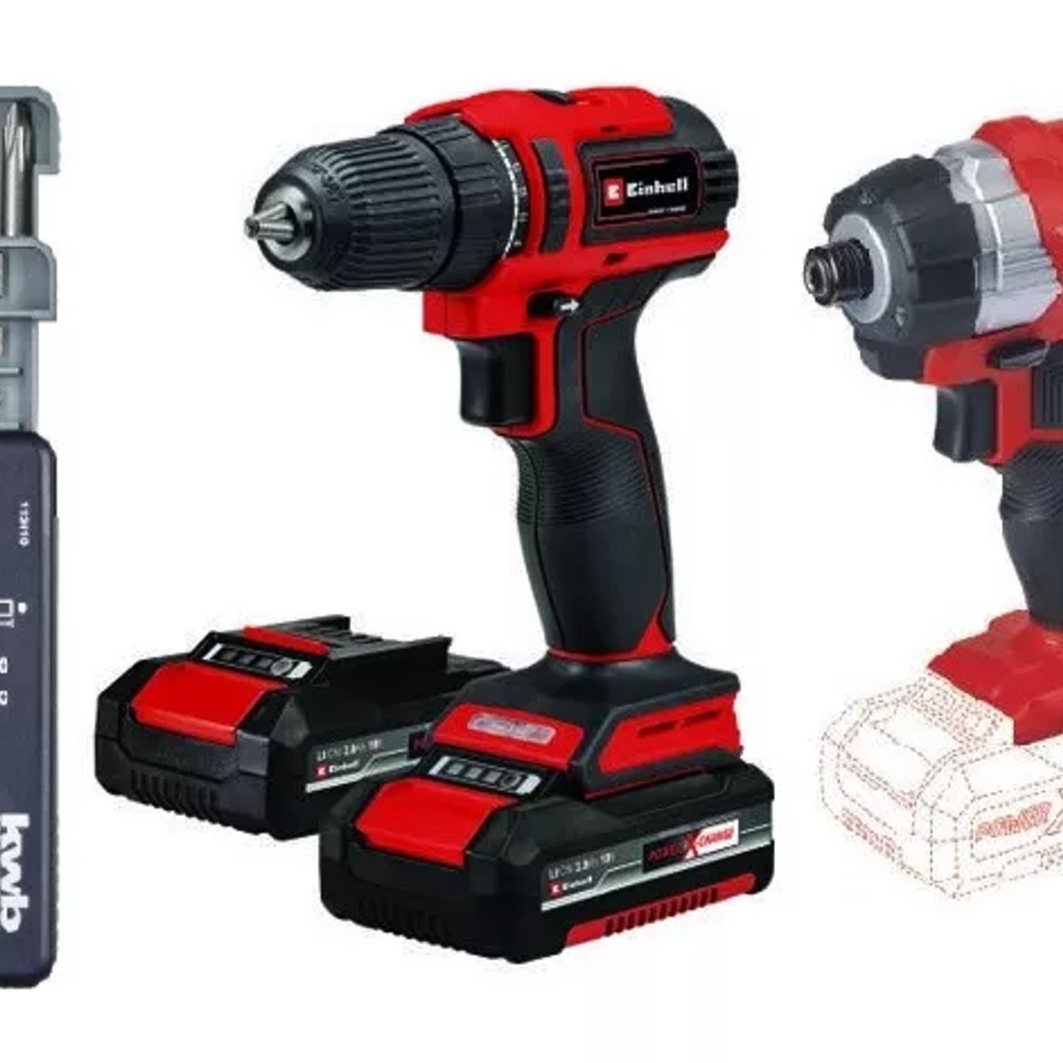 EINHELL - Kit Sin Carbón Einhell Te-cd 1840 Li Bl2x20ah+te-ci 18li