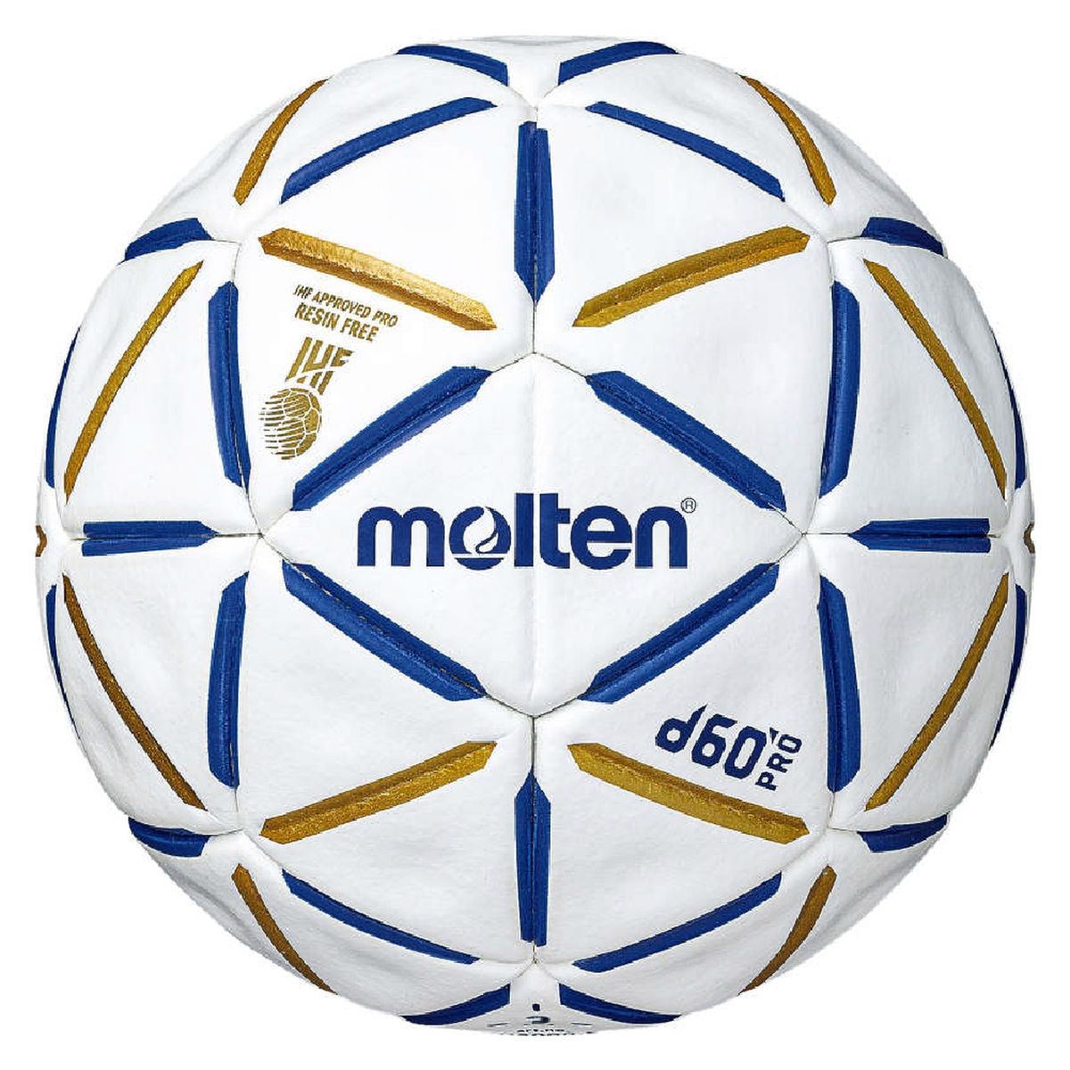 MOLTEN - Balon Handbol D60 Pro Resina Free Molten Blanco T.2 - Blanco