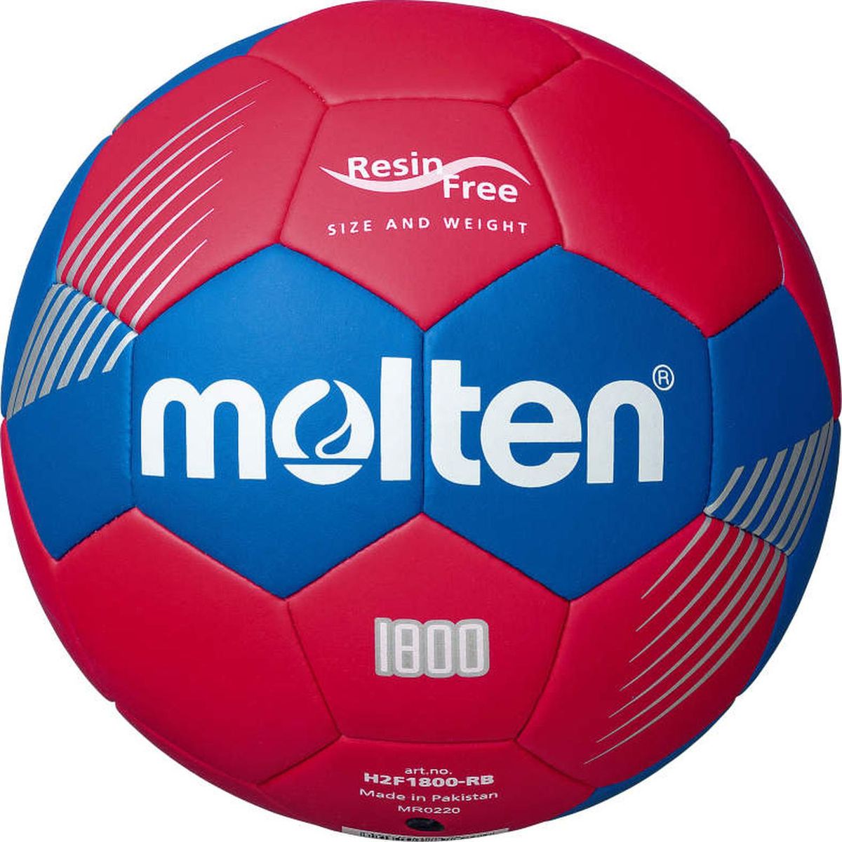 MOLTEN - Balon Handbol Serie F1800 Resina Free Molten Rojo T.2