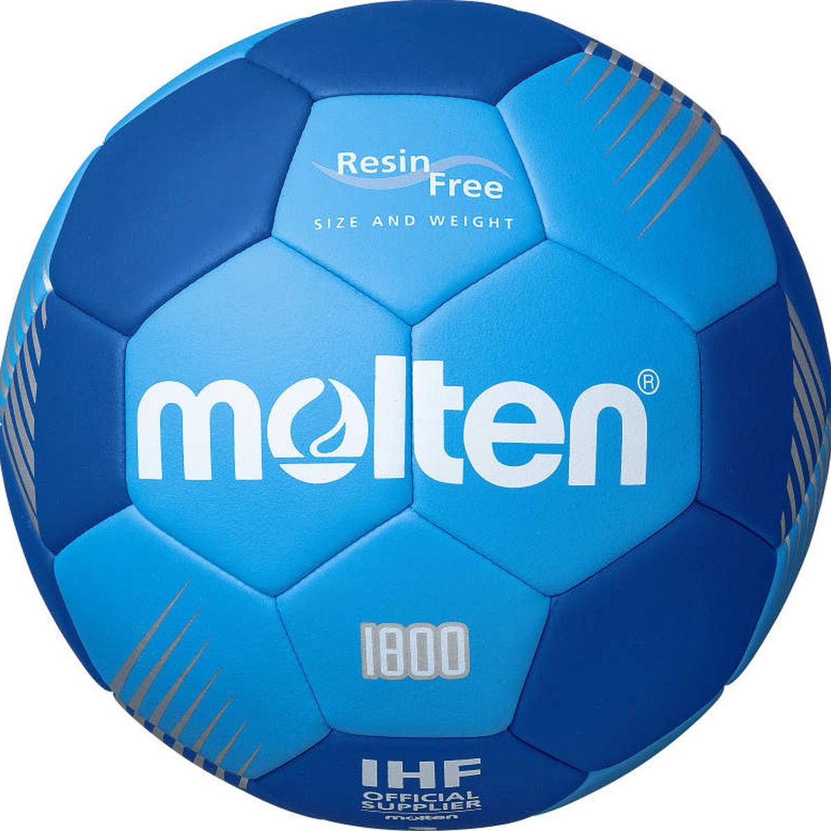 MOLTEN - Balon Handbol Serie F1800 Resina Free Molten Azulino T.3