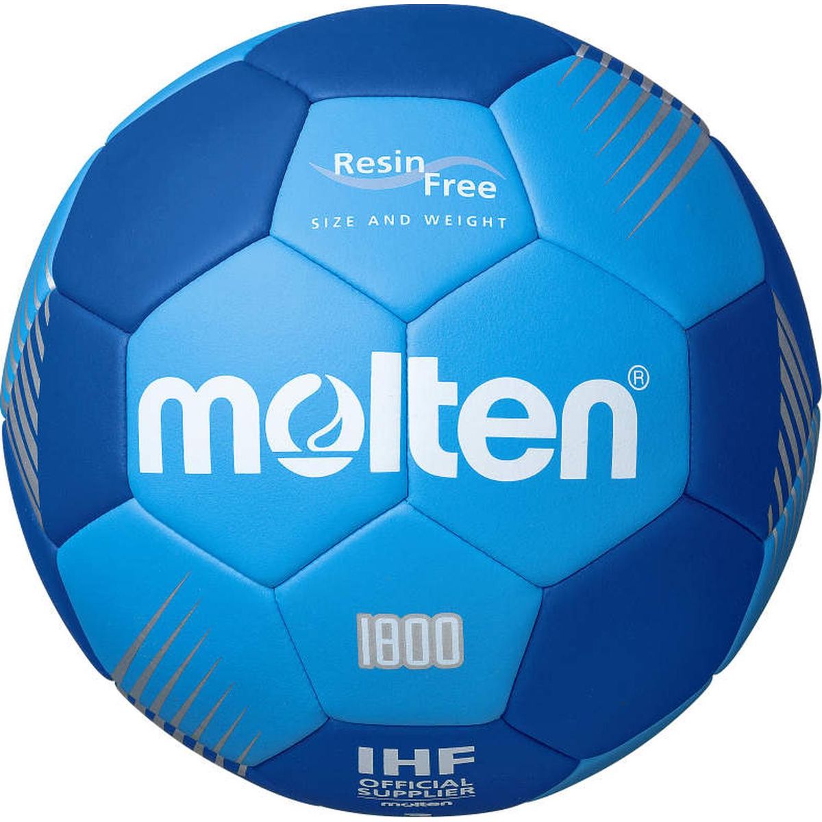 MOLTEN - Balon Handbol Serie F1800 Resina Free Molten Azulino T.3