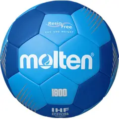 MOLTEN - Balon Handbol Serie F1800 Resina Free Azulino T.3