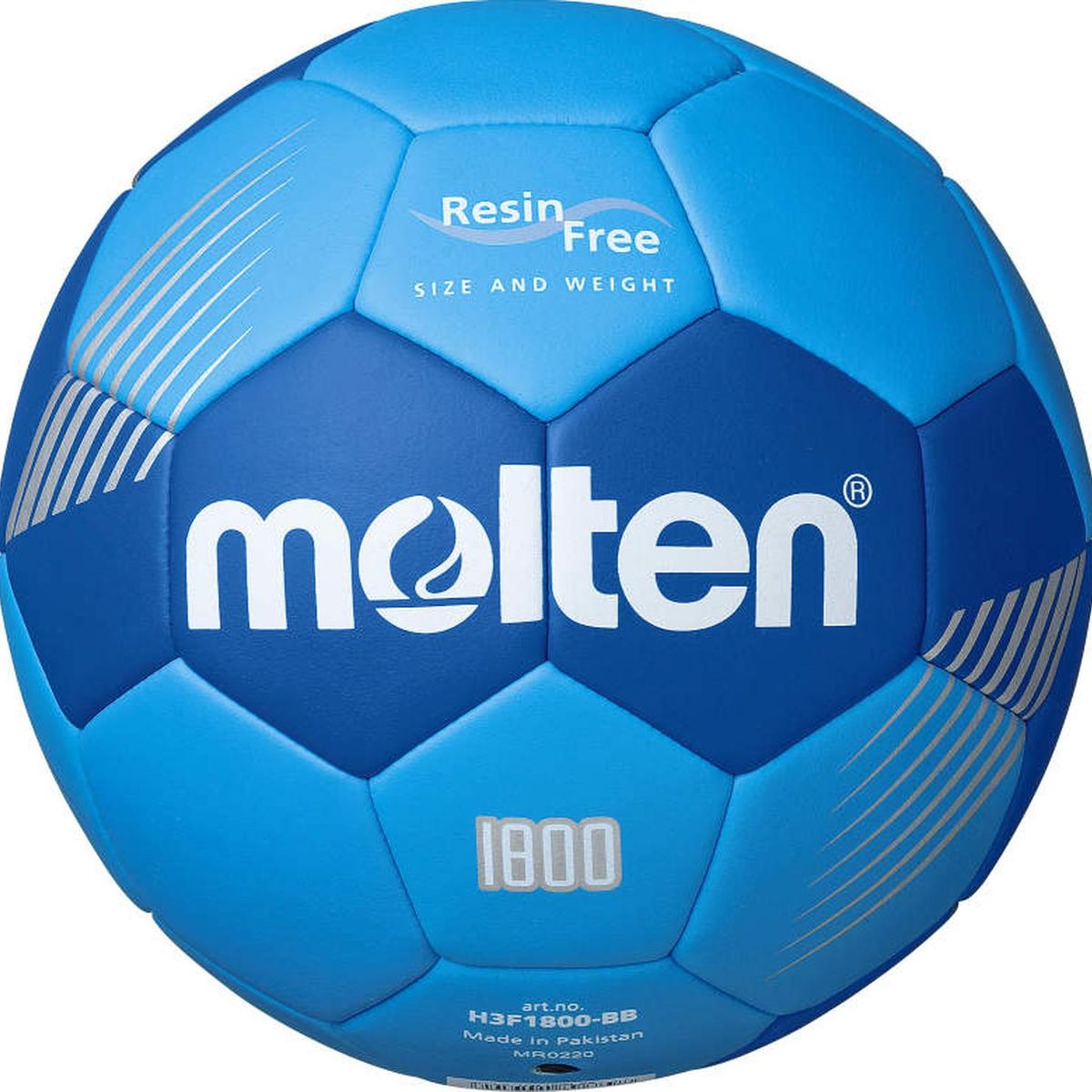 MOLTEN - Balon Handbol Serie F1800 Resina Free Molten Azulino T.3