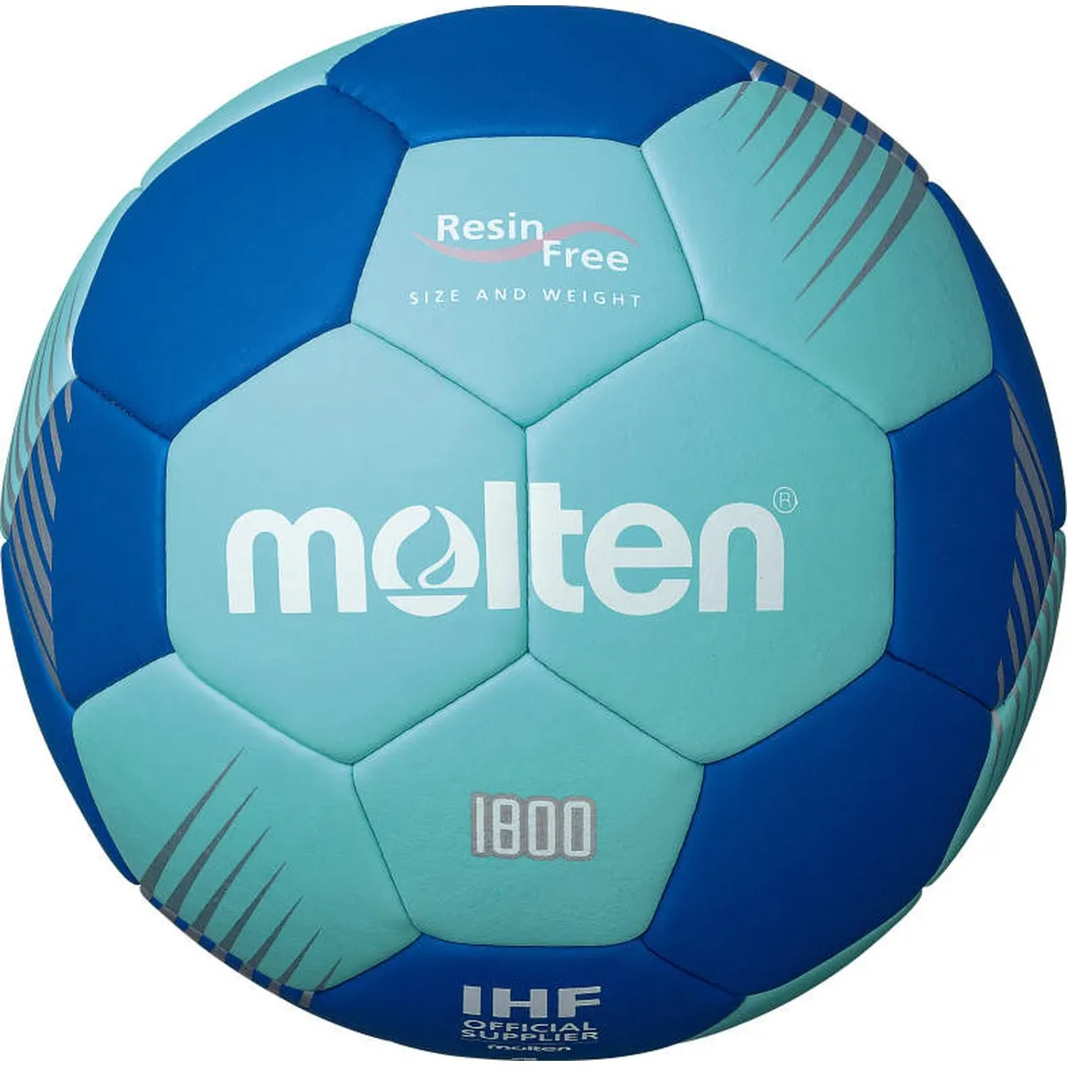 MOLTEN - Balon Handbol Serie F1800 Resina Free Molten Turquesa T.1