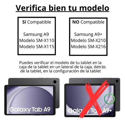 Imagen 2 del producto Funda Carcasa Para Tablet Samsung A9 8,7 Sm-X110 X115 Morado