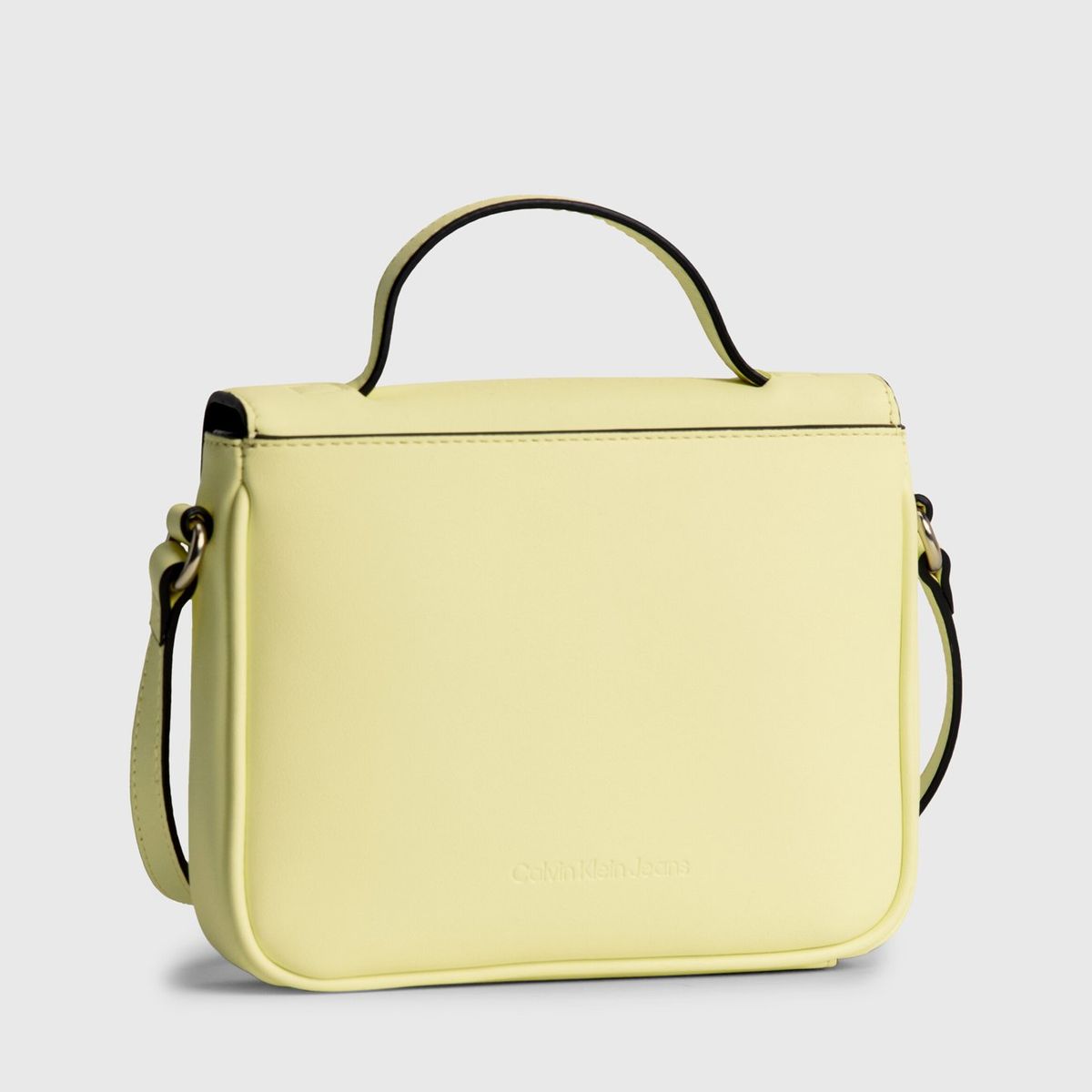 CALVIN KLEIN - Bandolera Boxy Cuadrada Amarillo Calvin Klein