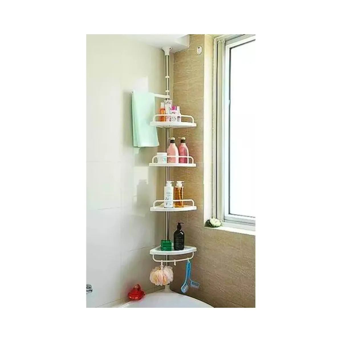 GENERICO - Esquinero Organizador De Ducha Multifuncional Ajustable