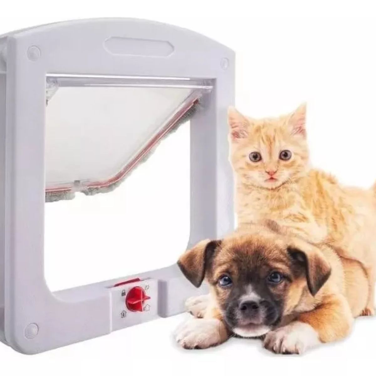 OEM - Puerta Para Mascota Perro Y Gato Interior y Exterior Patio
