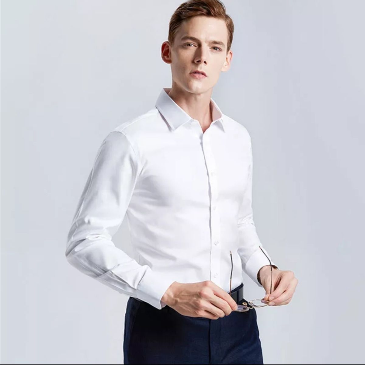 GENERICO - CAMISA FORMAL BLANCA PARA HOMBRE