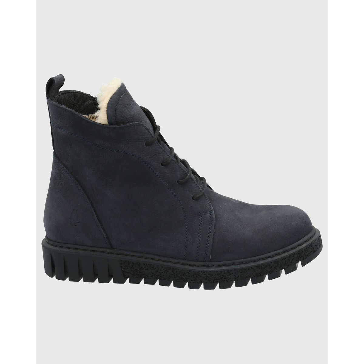 HUSH PUPPIES - Botin Cuero Mujer Clere Azul HUSH PUPPIES