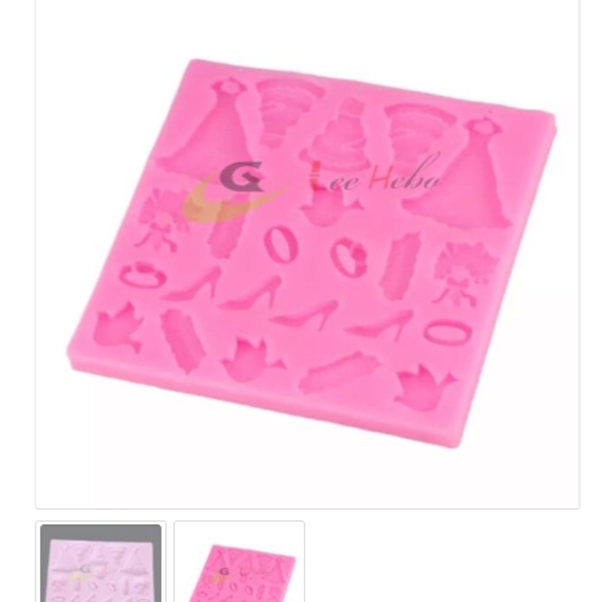 GENERICO - Molde Para Fondant Silicona Forma Vestido