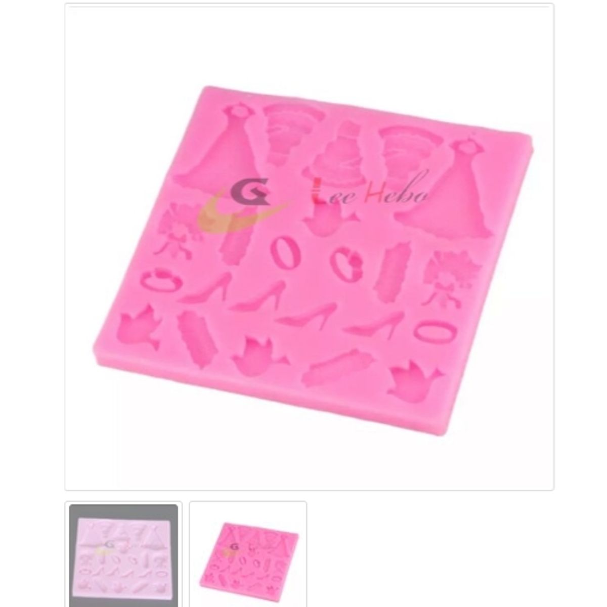 GENERICO - Molde Para Fondant Silicona Forma Vestido