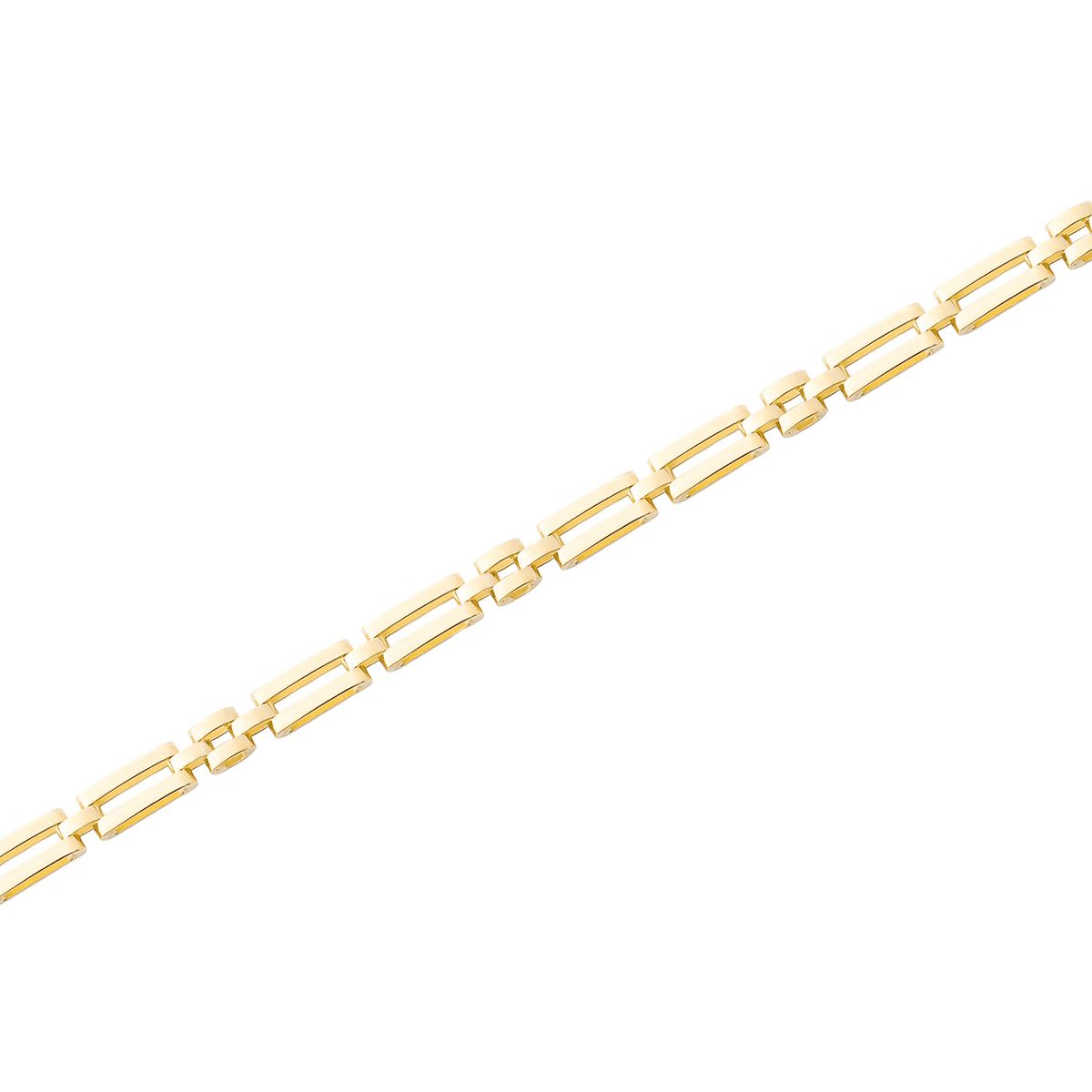 JB JOYAS BARON - Pulseras de Oro 18kt Modelo Eslabones Cuadrados