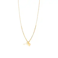 JB JOYAS BARON - Collares de Oro 18kt Modelo Corazón y llave Colgante