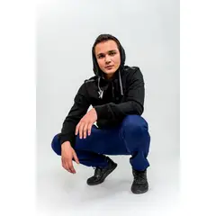 MACRON - Polerón Full Zipper Hero Negro - Negro