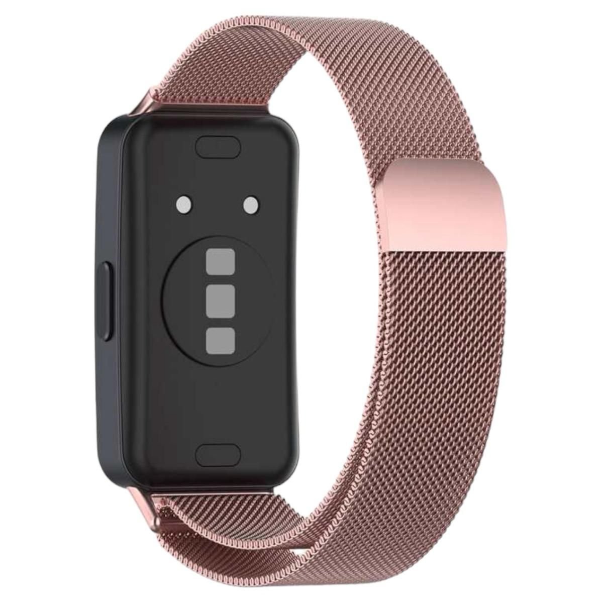 GENERICO - Correa De Repuesto Metálicas Para Huawei Honor Band 8 Rosado