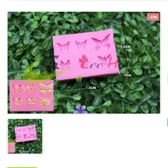 GENERICO - Molde Para Fondant Silicona Forma Mariposas Pequeñas