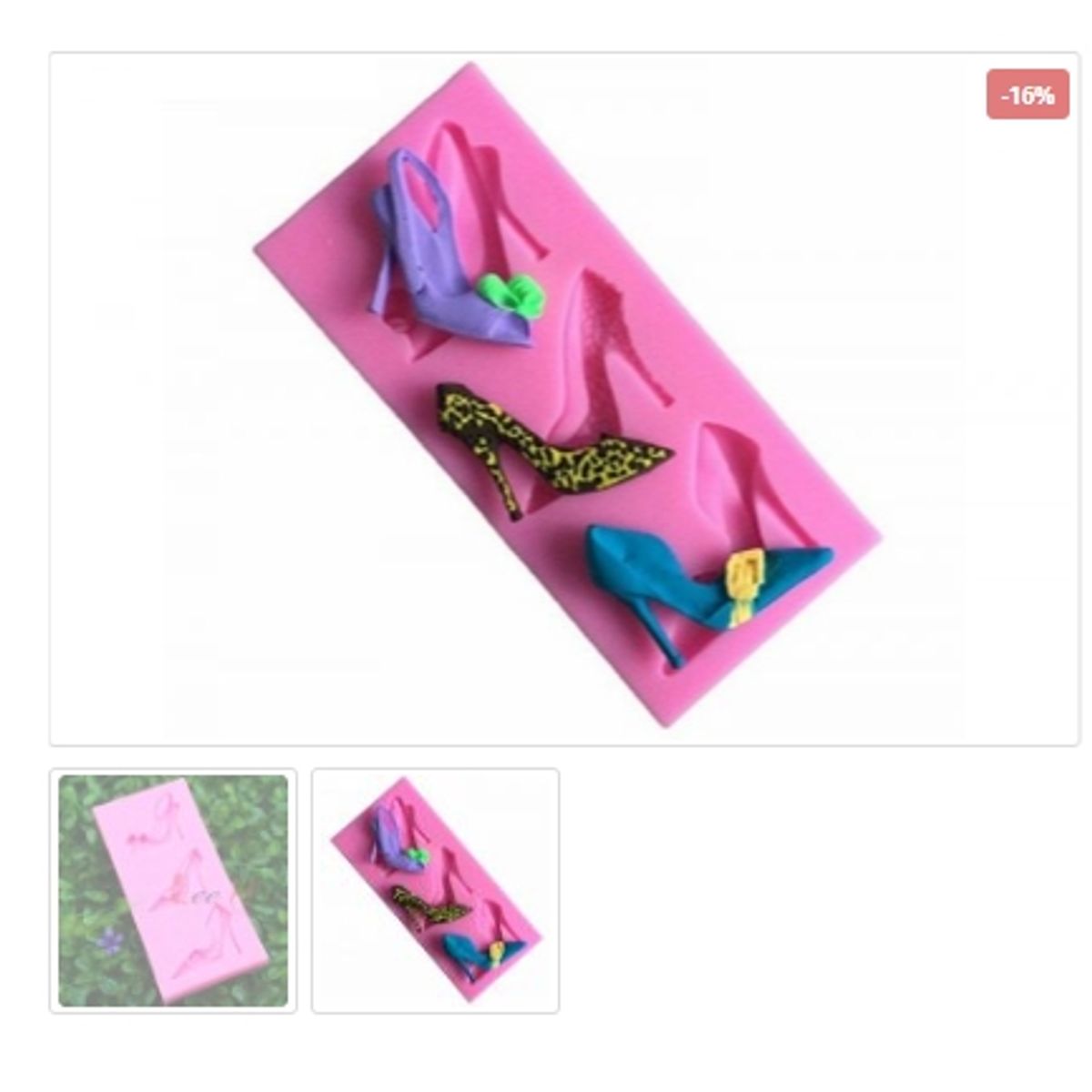 GENERICO - Molde Para Fondant Silicona Forma Zapatos De Tacon