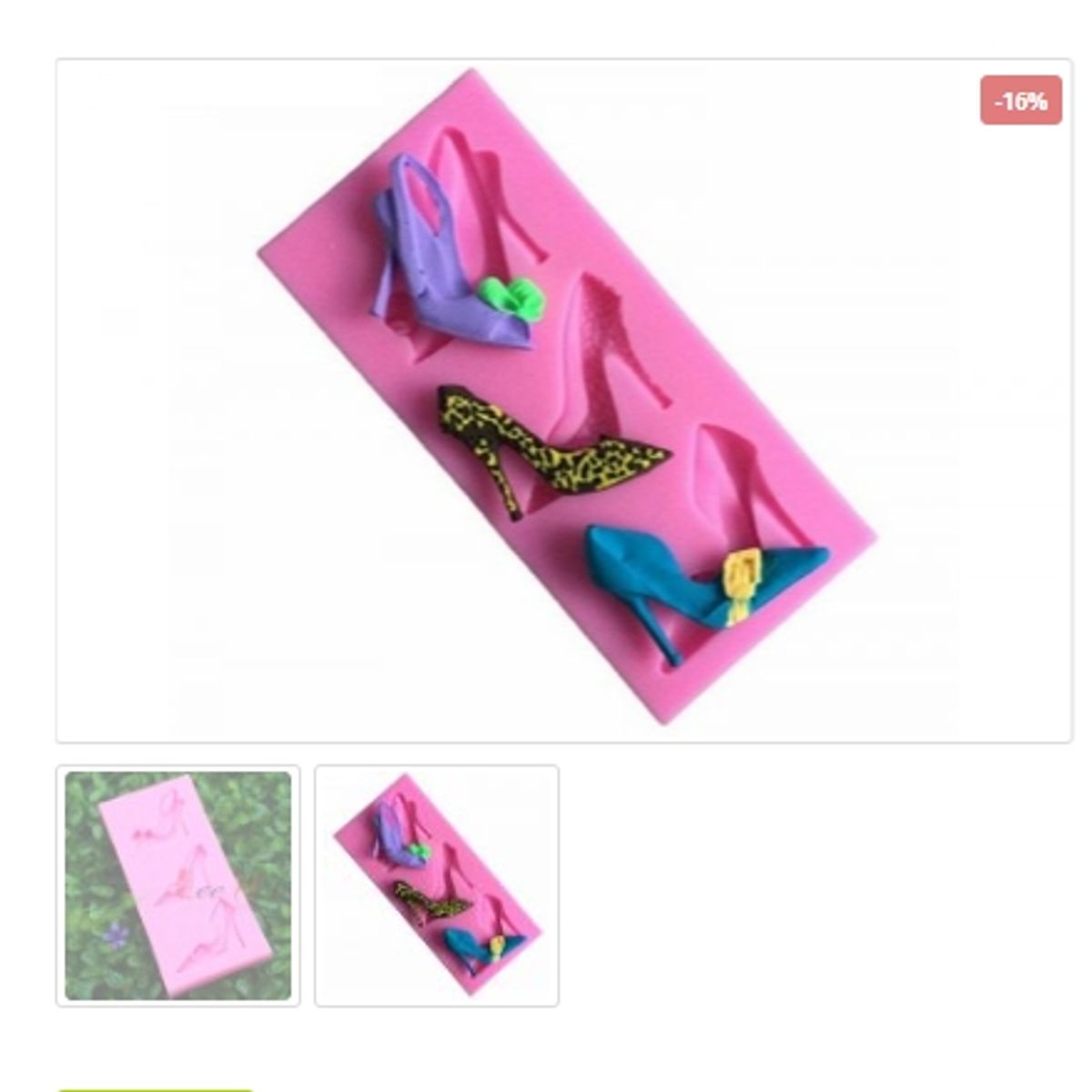 GENERICO - Molde Para Fondant Silicona Forma Zapatos De Tacon