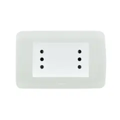 LEXO - Pack 2 TomacorrienteDoble Duplex Emb. 10A 250V Blanco -