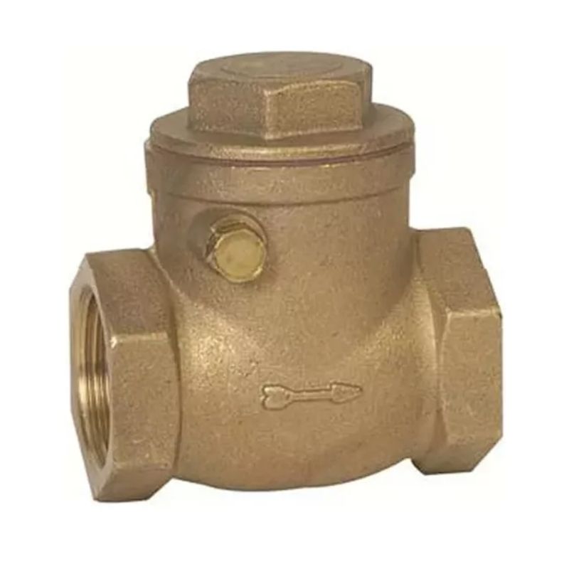 TAUMM - Válvula Retención Horizontal Chapaleta Bronce 1 1l2 Pulgada