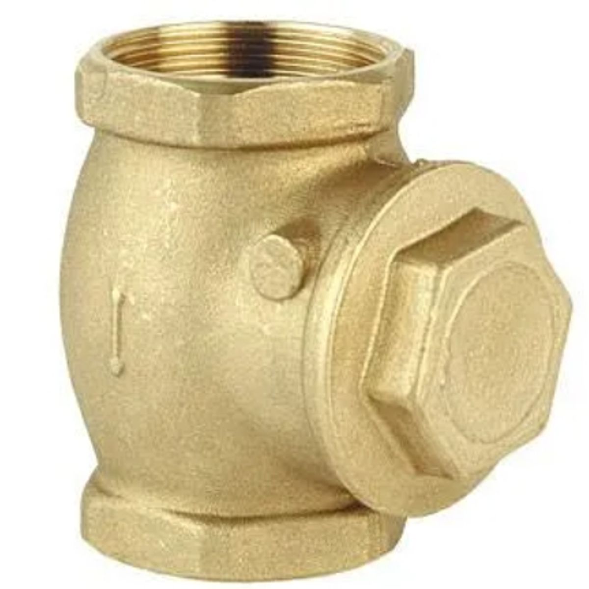 TAUMM - Válvula Retención Horizontal Chapaleta Bronce 1 1l2 Pulgada