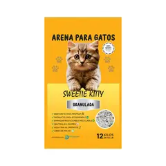 GENERICO - Arena sanitaria para gatos 12Kg Granulada Sweetie Kitty.