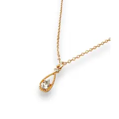 GENERICO - Collar mujer dorado con Circonita modelo Ada