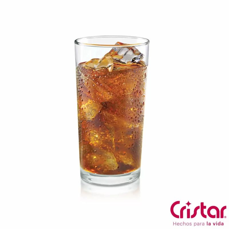 CRISTAR - Vasos de Vidrio Bebidas Cóctel Tragos Cristar Montecarlo X6