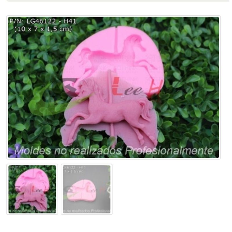 GENERICO - Molde Para Fondant Silicona Forma Caballo