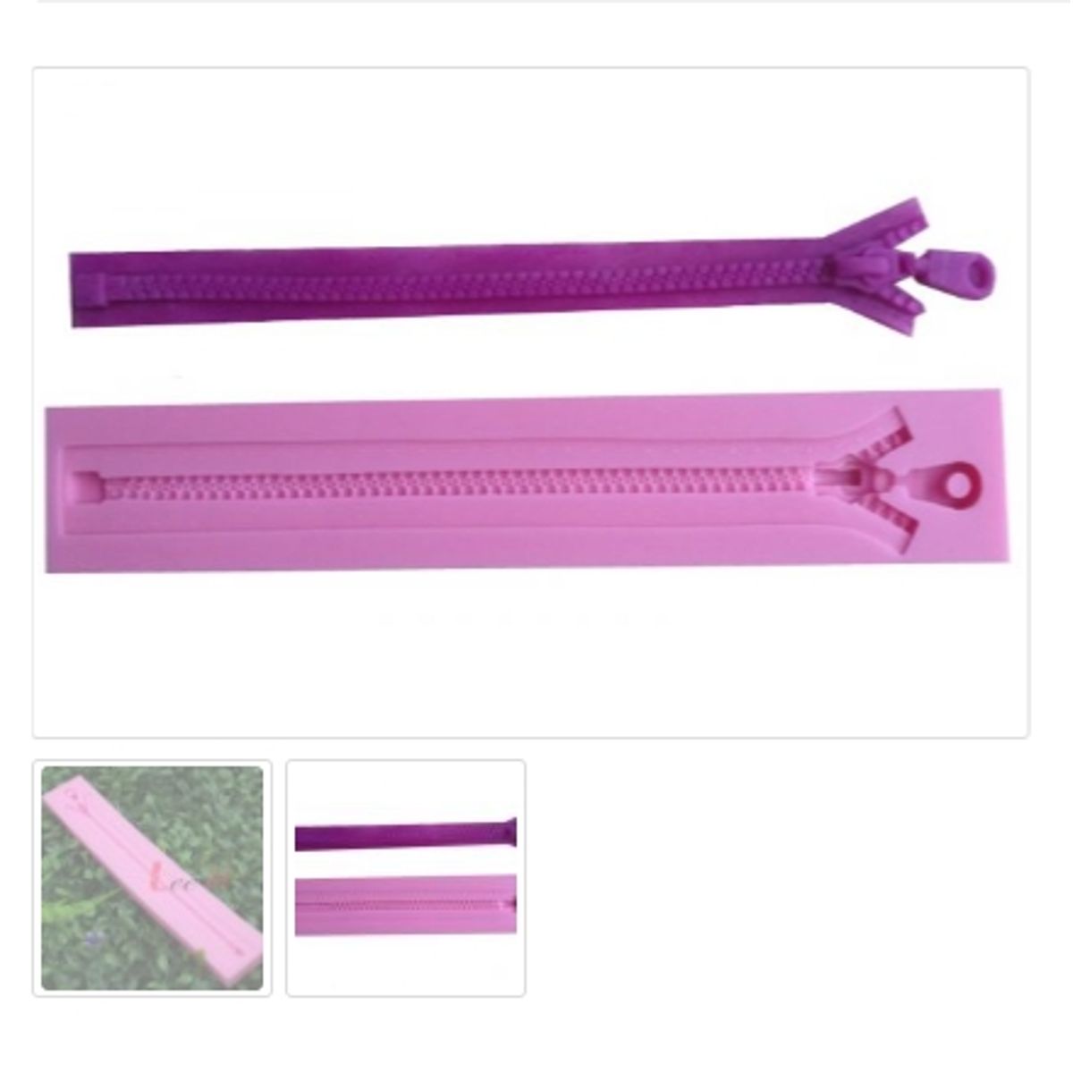 GENERICO - Molde Para Fondant Silicona Forma Cierre