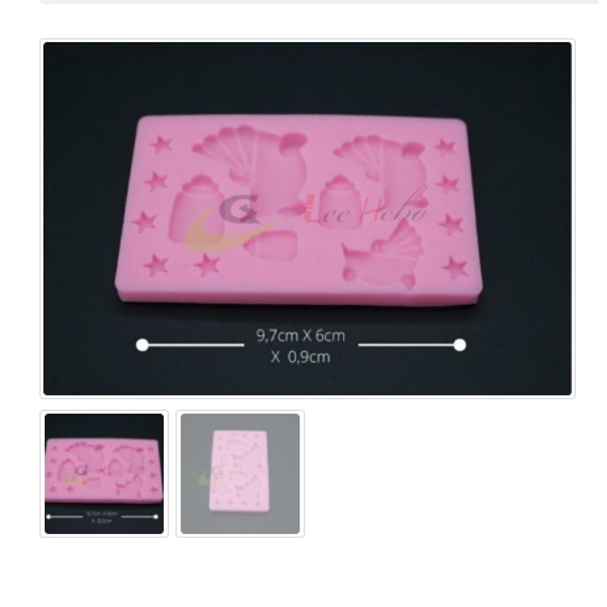 GENERICO - Molde Para Fondant Silicona Forma Coche De Bebe