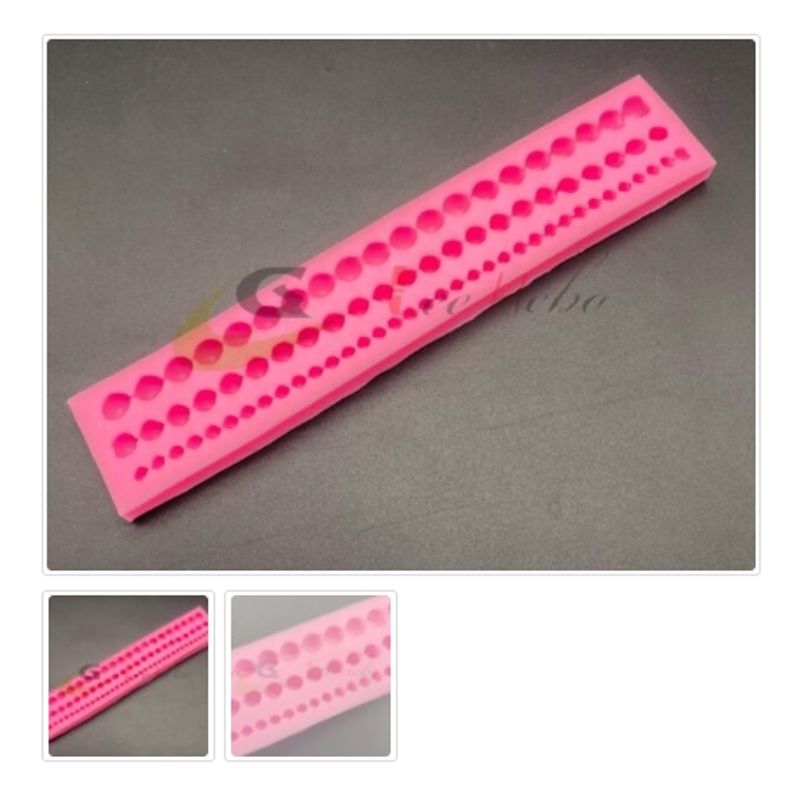 GENERICO - Molde Para Fondant Silicona Forma Perlas Reposteria