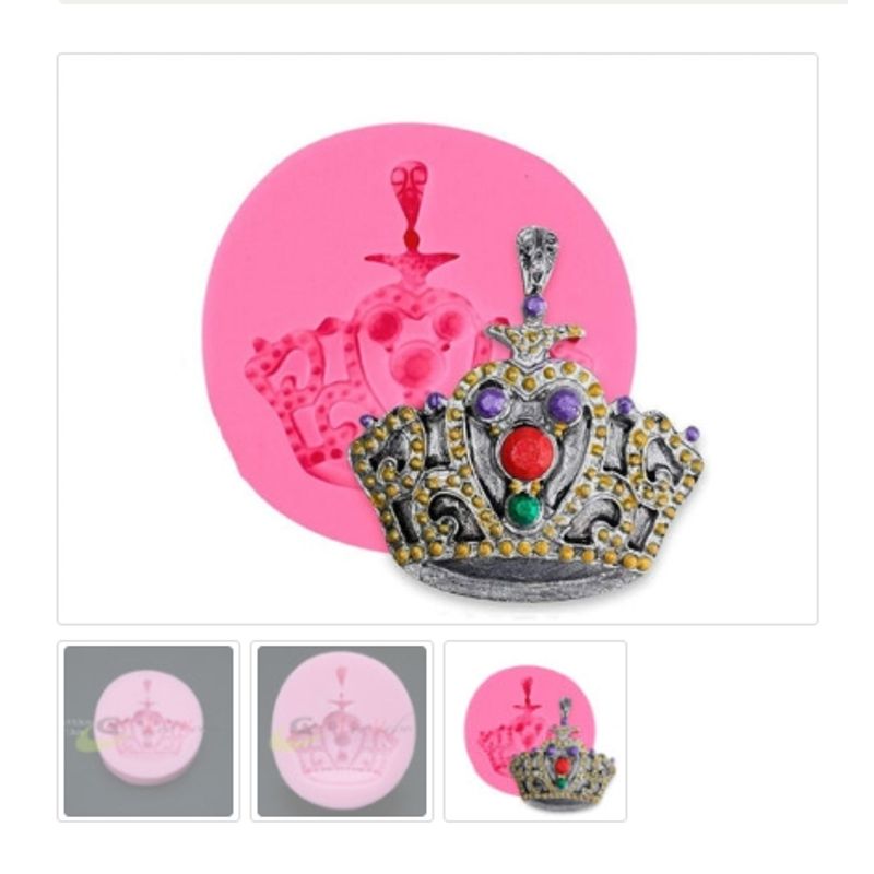 GENERICO - Molde Para Fondant Silicona Forma Corona