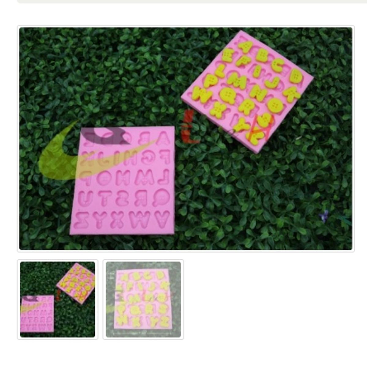 GENERICO - Molde Para Fondant Silicona Forma Letras Mayusculas