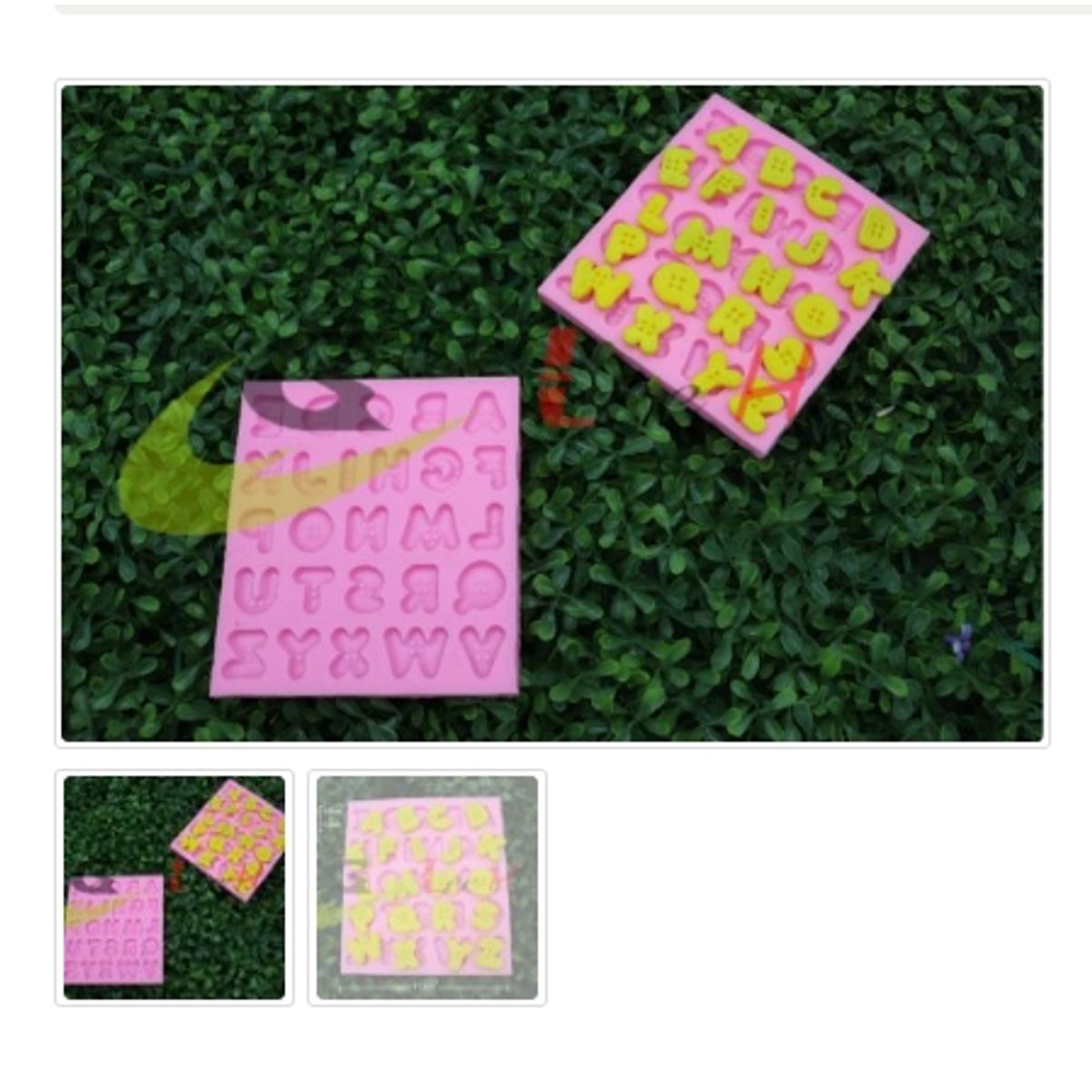 GENERICO - Molde Para Fondant Silicona Forma Letras Mayusculas