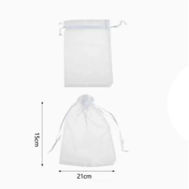 GENERICO - Bolsa de Organza Blanco