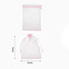 GENERICO - Bolsa de Organza Rosa