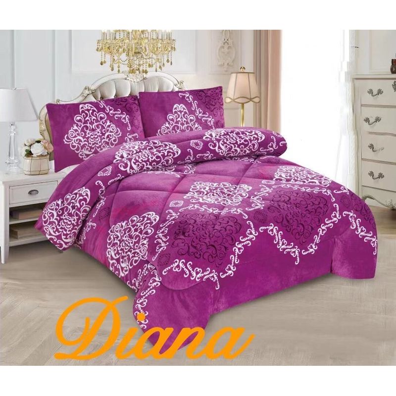 GENERICO - CUBRECAMA PLUSH PARA INVIERNO quita frio  2 PLAZAS diana
