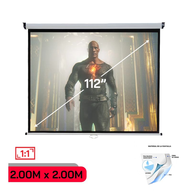 MALIK - Telon Mural 200mx200m 11 para Proyector Epson Plite