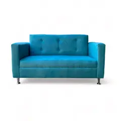 GENERICO - Sofa 2 Cuerpos Mallorca Felpa Turquesa