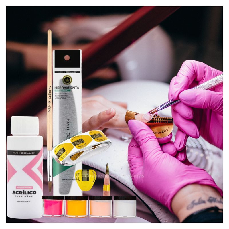 GENERICO - Set de inicio para hacer uñas acrílicas