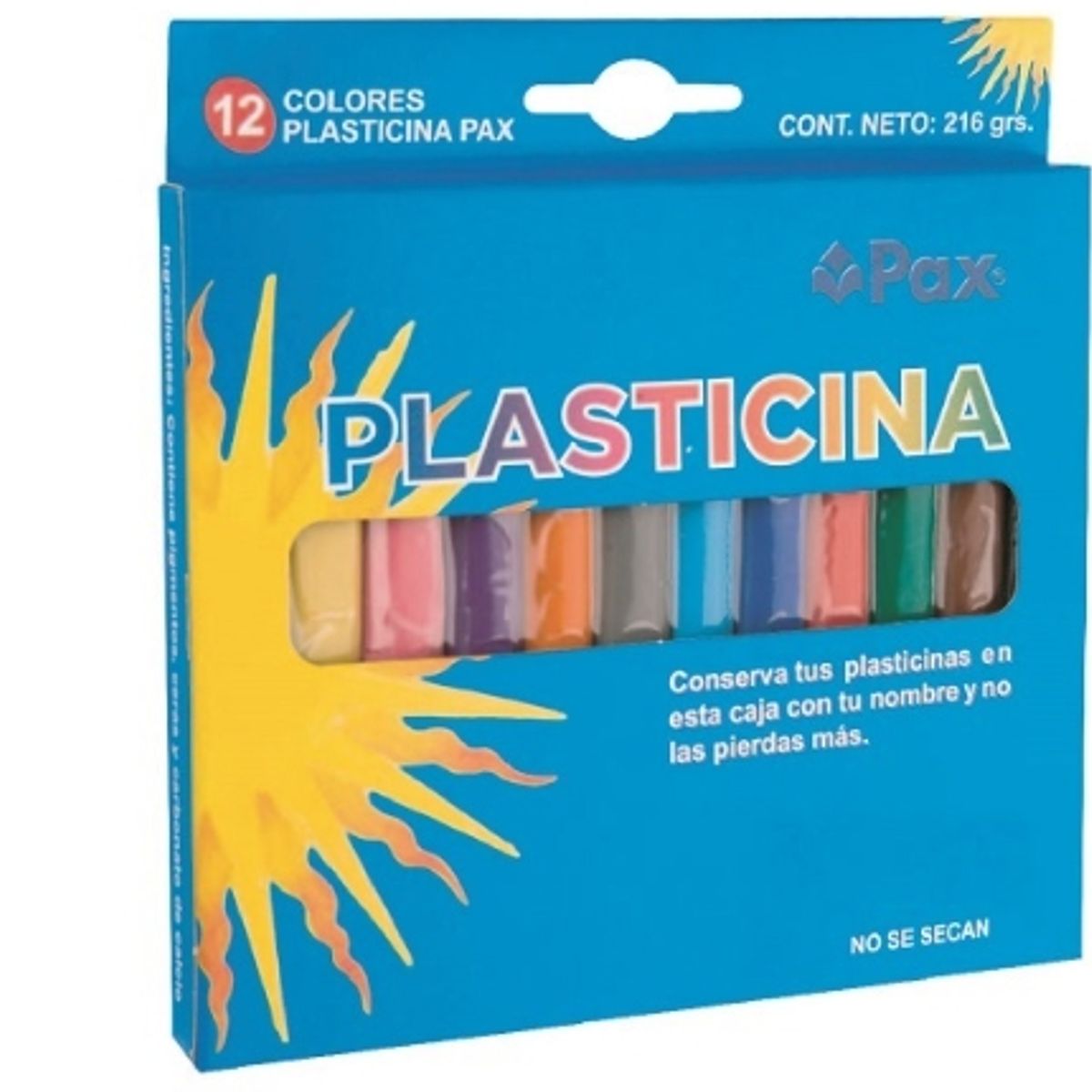 GENERICO - plastilina PAX 12 Colores