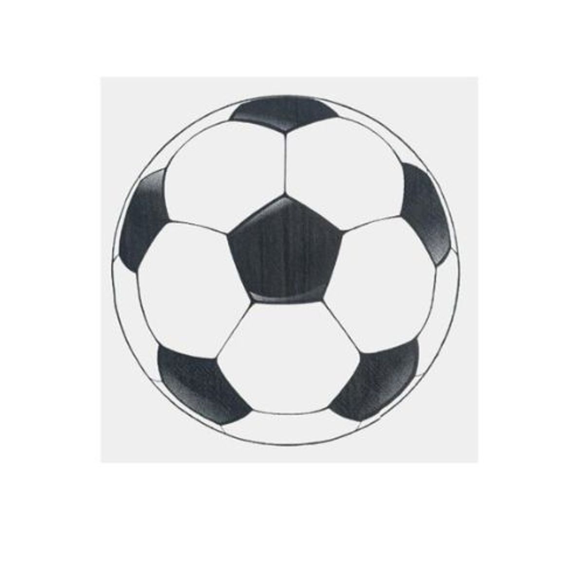 GENERICO - Servilletas Diseño Pelota Futbol Color Blanco Negro