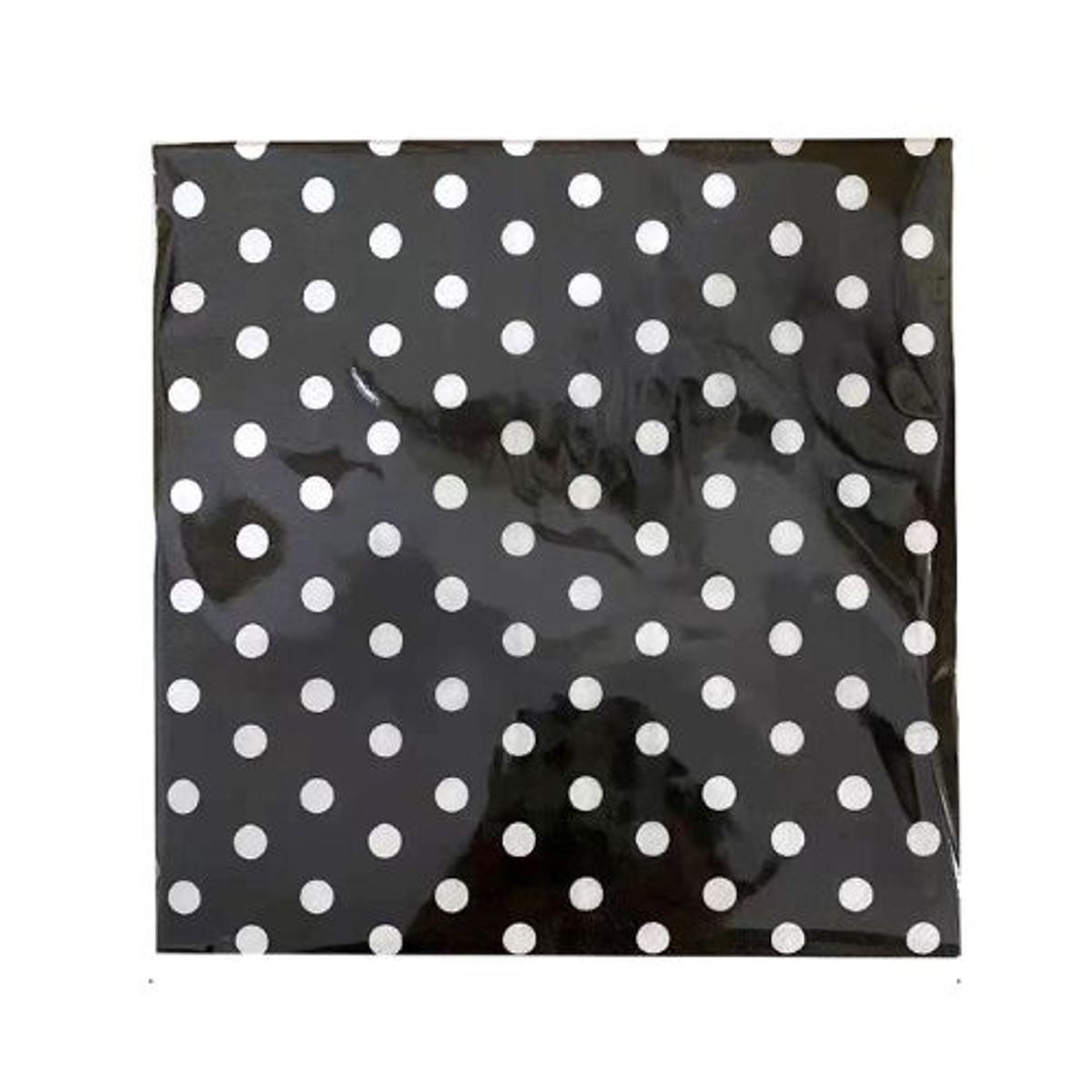 GENERICO - Servilletas Diseño Puntos Colores Blanco Negro