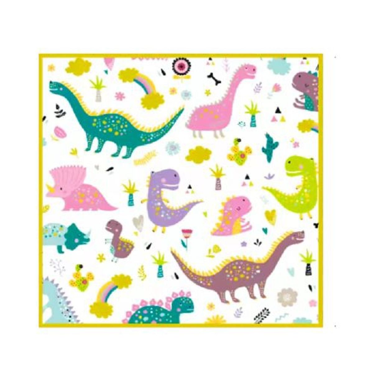 GENERICO - Servilletas Diseño Dinosaurios Varios Colores