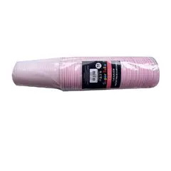 GENERICO - Set 50 Unidades Vasos Color Rosa Capacidad 200 Ml