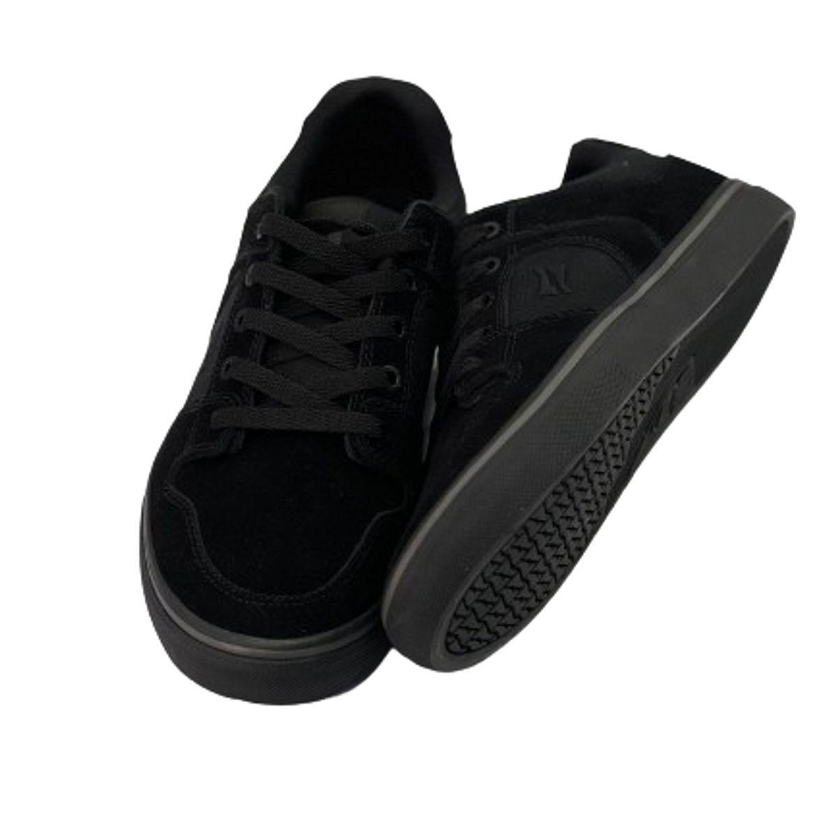 POLEMIC - Zapatilla Hombre Urbana Negro Cuero Canvas POLEMIC